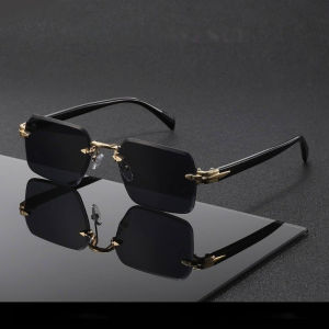 Mens Fashionable Square Glasses Multi-color Retro Style PC Lenses Business and Leisure Dual-use Design