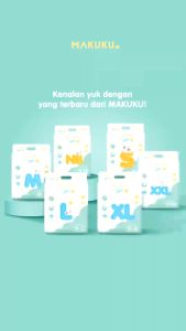 MAKUKU SAP Popok Bayi Comfort Fit Tape/Pants NB/S/M/L/XL/XXL Popok Bayi Anti Gumpal Extra Dry