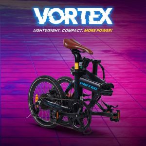 Sepeda Lipat Listrik UNITED VORTEX Electric E Bike 16 Inch 250 Watt