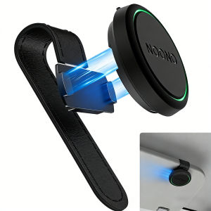 OOONO CO-Driver NO2 Giá Đỡ Kính Chắn Nắng Ô Tô Giá Đỡ Bằng Da Cao Cấp Dây Buộc & Kẹp Tự Động
