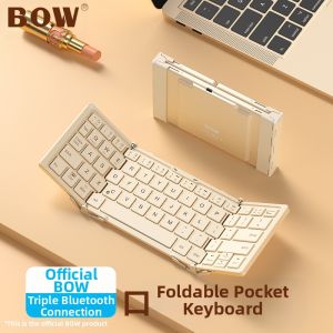 B.O.W | Foldable Wireless Bluetooth Keyboard with Numeric Keys Portable for Tablets and Laptops