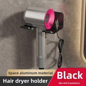Bathroom No Drill Hair Dryer Storage Rack