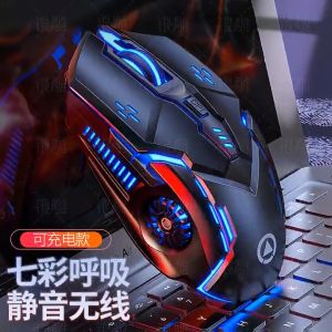 Chuột gaming không dây A9 Yindiao pin sạc điều chỉnh DPI Led RGB 7 màu cực sắc nét