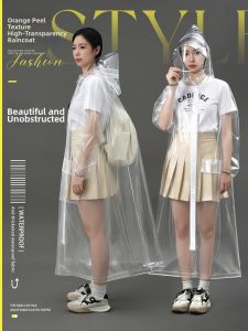 ZHENGYU | Heavy Rain Protection Long Transparent Raincoat Portable