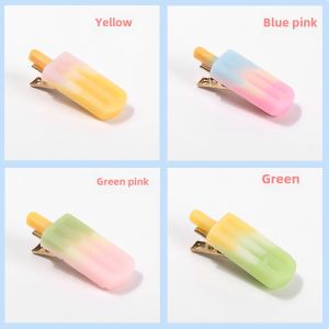 Funny Food Element Dopamine Barrettes Ice Cream Ice Cream Clip Hair Accessories Cute Headwear Hairpin Fruit Ornament