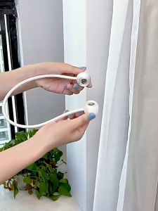 2Pcs Magnetic Curtain Tiebacks Punch Free Curtain Holdback Magnetic Decorative Tie Backs For Windows