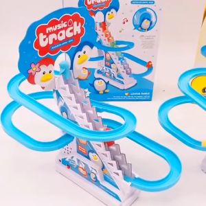 SYARIAH TOYS MAINAN ANAK JOLLY PENGUIN SELUNCUR TANGGA TRACK BEBEK MUSIK LAMPU Mainan Pendidikan Untuk Usia 5 Tahun Bahan Plastik Abs Aman Mainan Unisex Dengan Desain Menarik - Lazada