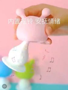 ยางกัดเห็ด กรุงกริ๊งด้ามยาว มีเสียงกรุ๊งกริ๊งเวลาน้องจับหรือเขย่า