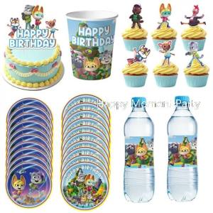 Hasbro | The Creature Cases Birthday Party Decoration Tableware Tablecloth Plate Cup Cake Topper Decor Creature Cases Party Favors Supply