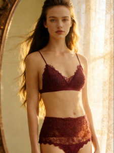 GAINREEL | Lucky Year Red Lace Summer Thin Bralette Triangle Cup Wire-free