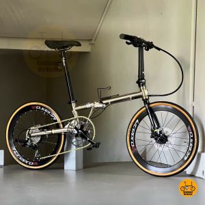 🌟 Foldable Bicycle Fnhon Gust 22” 𝗠𝗥𝗧/𝗕𝘂𝘀-𝗙𝗿𝗶𝗲𝗻𝗱𝗹𝘆 Shimano 9s 𝗙𝗿𝗲𝗲𝗯𝗶𝗲𝘀 Foldie Fold Bike • 20” inches 451 • Titanium Gold Rare Litepro Hydraulic Brake Sora Rear Derailleur Timeless Luxurious Customise My Bicycle Curated Freedom