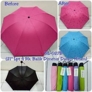 payung lipat magic 3d viral kekinian murah motif timbul saat kena air