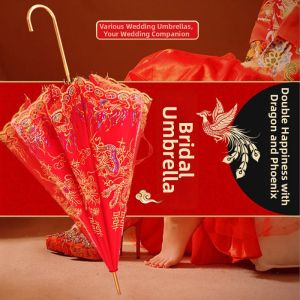 Ben.C | Wedding Bridal Umbrella Red