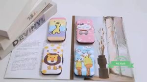 Bộ bấm móng 7-12 chi tiết bằng thép không gỉ  hộp da cute  Bộ cắt móng tay