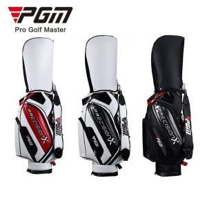PGM Stand Bag Durable Large Capacity Golf Staff Bag with Waterproof PU Design Can Hold Full Set of Golf Clubs QB034