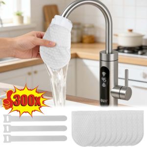 30/300x Faucet Filter Cotton Anti Splash Thickened Water Bag Universal Kitchen Bathroom Sink Mesh Strainer Replacement