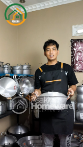 Panci Serbaguna no 10-18 Citel Alumunium Tebal Anti Lengket Jumbo Kuat dengan Tutup Asaking