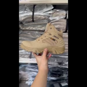 Tactical Boots รองเท้าเดลต้า(ซิปข้าง) หุ้มข้อสั้น ใส่กลางแจ้ง เดินป่า ฝึกภาคสนาม น้ำหนักเบา พื้นยางEVAกันลื่น