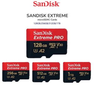 SanDisk Extreme PRO 128GB/256GB/512GB/1TB Micro SD Card SDXC A2 U3 Card Class 10 Memory Card A2 Class10 Flash Various Capaciti
