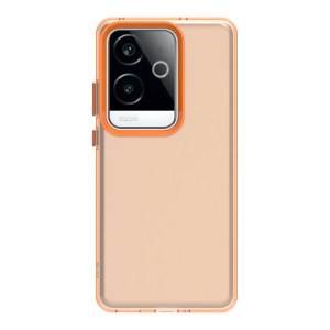 Realme GT6 Silicone Case Matte Anti-Fall Full Cover Candy Color Mens Womens Fashion Couple Solid Color High-End Simple Hard Backplate
