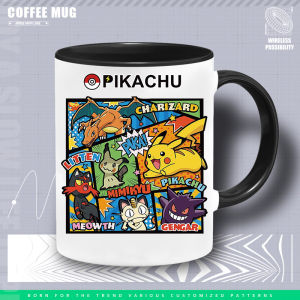 Pokemon Ceramic Milk Coffee Cup Anime Themed Twillight Brand Cute Style Cartoon Print Universal Use 301mL-400mL Capacity