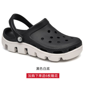 Closed Toe Thick Sole Outdoor Wear Hole Shoes Trendy Non-Slip Soft Bottom Beach Shoes Breathable Casual Driving Sandals for Men