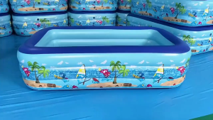(COD)Large Inflatable Swimming Pools for Kids and Family Portable Outdoor 3-Layer Thickened Rectangular Swimming Pool#YYC
