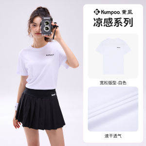 เสื้อยืดแขนสั้นผู้ชาย ทรงหลวม ระบายอากาศได้ดี สำหรับเล่นแบดมินตัน ฤดูร้อน 2024 เสื้อผ้าทำงานแบบลำลอง โพลีเอสเตอร์ 100%