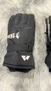 ถุงมือลุยหิมะ -40 สำหรับผู้ชาย กันน้ำ กันลม ด้านในบุขนหนานุ่ม 01-W4