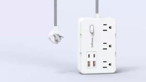 Ổ Cắm Điện Đa Năng Chuẩn Mỹ Với Dây Nối Dài Bện 6 Ổ Cắm AC Ổ Cắm Điện Thông Minh Cổng Sạc USB Type-C Bộ Lọc Mạng Dùng Cho Nhà Ở