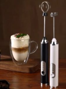 Electric Milk Frother USB Hand Blender Teh Tarik Stainless Steel Milk Bubbler Household Mixer Coffee USB Speed Mixer