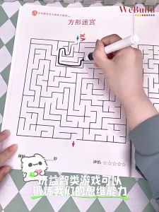 魔法迷宫(全套2册)儿童左右脑开发逻辑思维早教启蒙专注力训练游戏书 Children Chinese Magic Maze Drawing Work Book Buku WeBuild