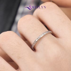 MEILYN Cincin Emas Motif Baris Kasual 0221230444