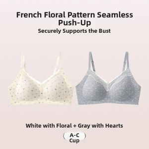 MsPai | Cotton Backless Gathering Preventing Outward Expansion Bra for Teen Girls Large Chest Minimizing During Development Suitable for Sports