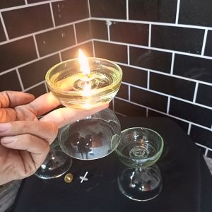 gelas lilin lentera gelas lampu minyak goreng wadah lilin terapi gelas lilin cafe mangkuk lilin kaca