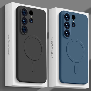 (เรือจากประเทศไทย) Samsung Galaxy S25 S24 Ultra (Original) เหมาะสําหรับ โทรศัพท์มือถือกรณีดูดซับแม่เหล็ก ซิลิโคนเหลว S25Plus รวมทุกอย่าง Case