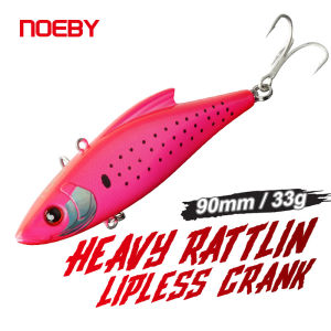 Noeby-Rattling Fishing Lure Sinking Vibration Wobblers Artificial Hard Bait for Sea Bass Winter Fishing Lure 9cm 33g