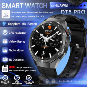 2025 New For HUAWEI GT5 Pro 32GB Big Memory Smart Watch Men HD Bluetooth Call MP3/MP4 Player IP68 Waterproof Smartwatches Women