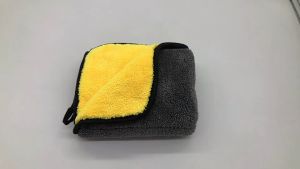 RAC 3pcs Car Wash Cloth Microfiber Towel Auto Cleaning Drying Cloth Hemming Super Absorbent