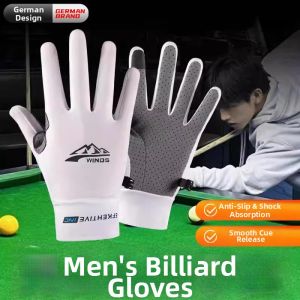 LIKE | Full-Fingered Professional Thin Breathable Anti-Slip Ice Silk Billiard Glove