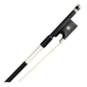 Professional Black Carbon Fiber Violin Bow - High Strength Smooth Performance Full Size 4/4