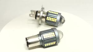 KEVANLY | 1 Chiếc H6 H4 BA20D CSP LED Đèn Pha Xe Máy Bóng Đèn 12V Cao/Chùm Thấp Siêu Sáng Moto Xe Tay Ga Đèn Cho ATV Với 6000K Nhiệt Độ Màu