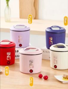 Double Scalding Protection Multifunctional Non Stick Stainless Steel Instant Noodles Porridge Cooking Pot Mini Electric Cooker Hotpot Pelbagai Fungsi Perlindungan Melecur Berganda Periuk Tidak Melekat Kecil Elektrik Masak Bubur 多功能火炒锅煮安全简单不粘锅