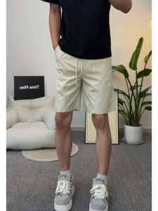 Sporty Light Weight Mens Short Pants Quick Dry Side Cut Design for Summer Running And Cycling American Casual Five-Quarter Length