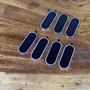 Anti-Scratch Full Coverage Diamond-Studded Metal Ring Tempered Glass Camera Lens Protector for Samsung A57 A37 A27 A56 A36 A26