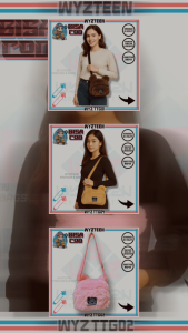 WYZTEENBAGS Tas Bulu Wanita Warna Mocca Lembut Tas Wanita Terbaru 2025 Korean Style Tas Selempang