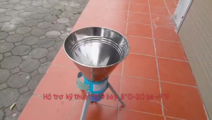 Máy băm rau bèo chuối lát phễu inox