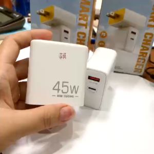 Cóc sạc nhanh Kim Cương S816 45W hỗ trợ 2 cổng sạc ( USB và Type C) củ sạc nhanh chính hãng