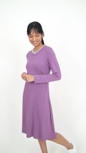 (1 Set) Forest Ladies Viscose Spandex Sleep Dress Pyjamas - FPL0004D
