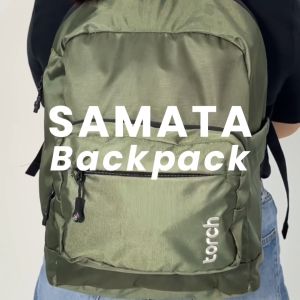 Torch Samata Backpack Tas Ransel Laptop Sekolah Kerja Kuliah Traveling - Black